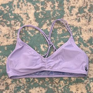 Lavender Strappy Bikini Top